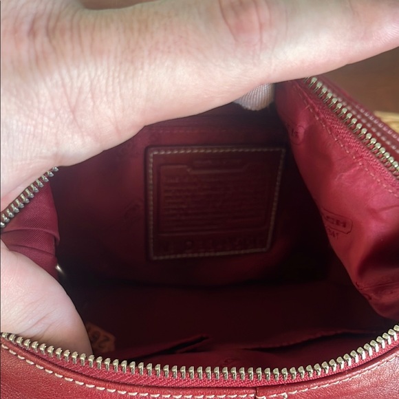 Coach Legacy 9566 Red Hobo Bag - Picture 2 of 3